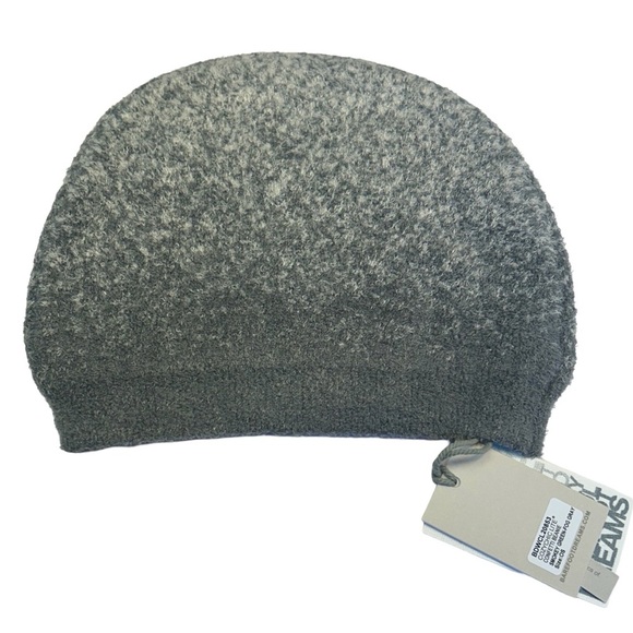 NWT Barefoot Dreams CozyChic Lite Confetti Beanie in Smokey Green-Fog Gray, OS - Picture 3 of 7